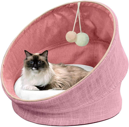 Dog Bed Calming Donut Cuddler, anti Anxiety Comfy Soft Pet round Bed, Plush Soft Cushion Mat Cat Comfy Marshmallow Sleeping Nest for Small Medium Dog (S-XL)